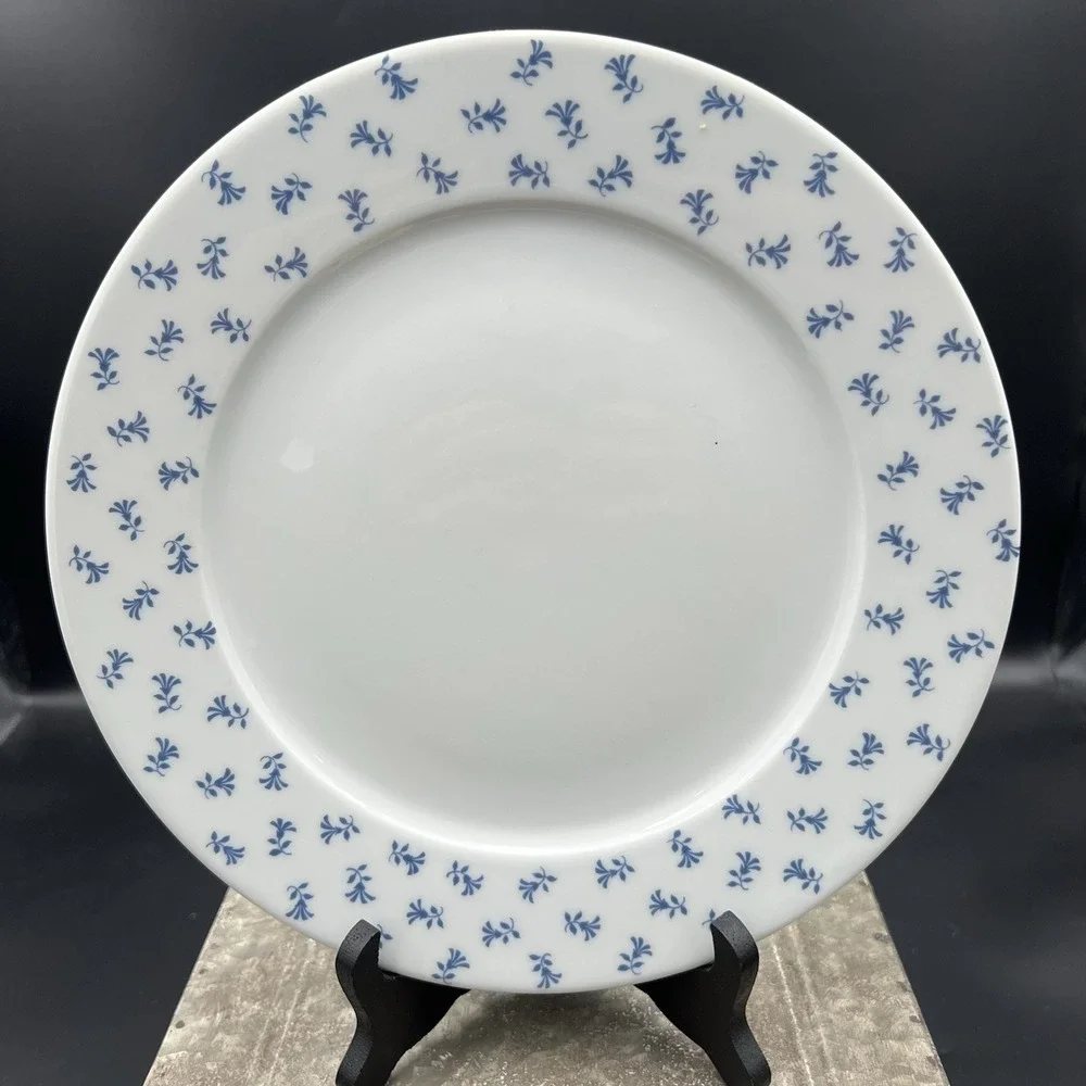 Pillivuyt France Barbeau Blue Cornflower Dinner Plate 11